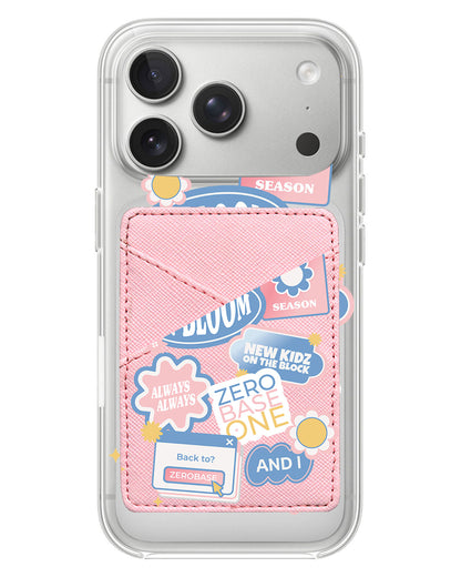 iPhone Phone Wallet Case - Zerobaseone Song Sticker Pack