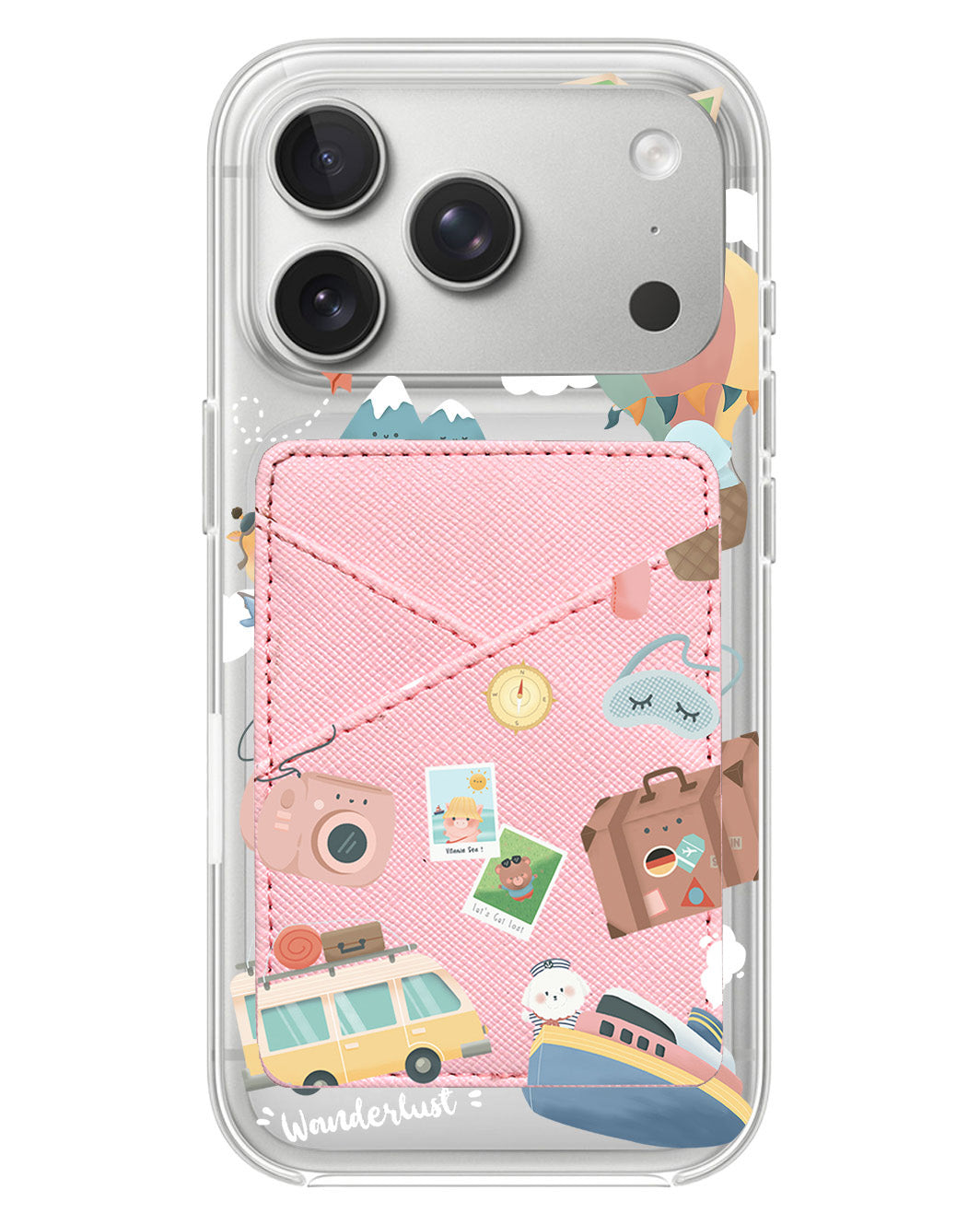 iPhone Phone Wallet Case - Travel