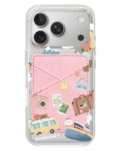 iPhone Phone Wallet Case - Travel