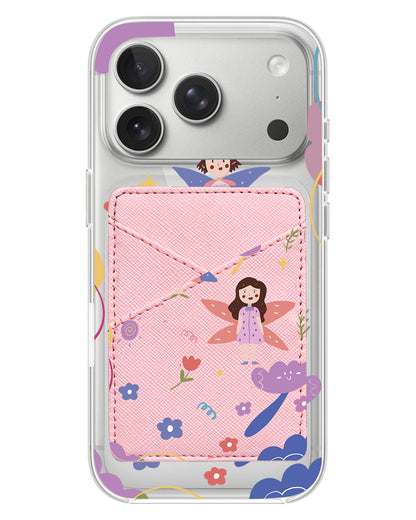 iPhone Phone Wallet Case - Fairy Pattern