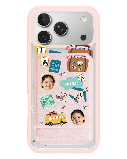iPhone Magnetic Multifold Wallet - Face Grid Travel