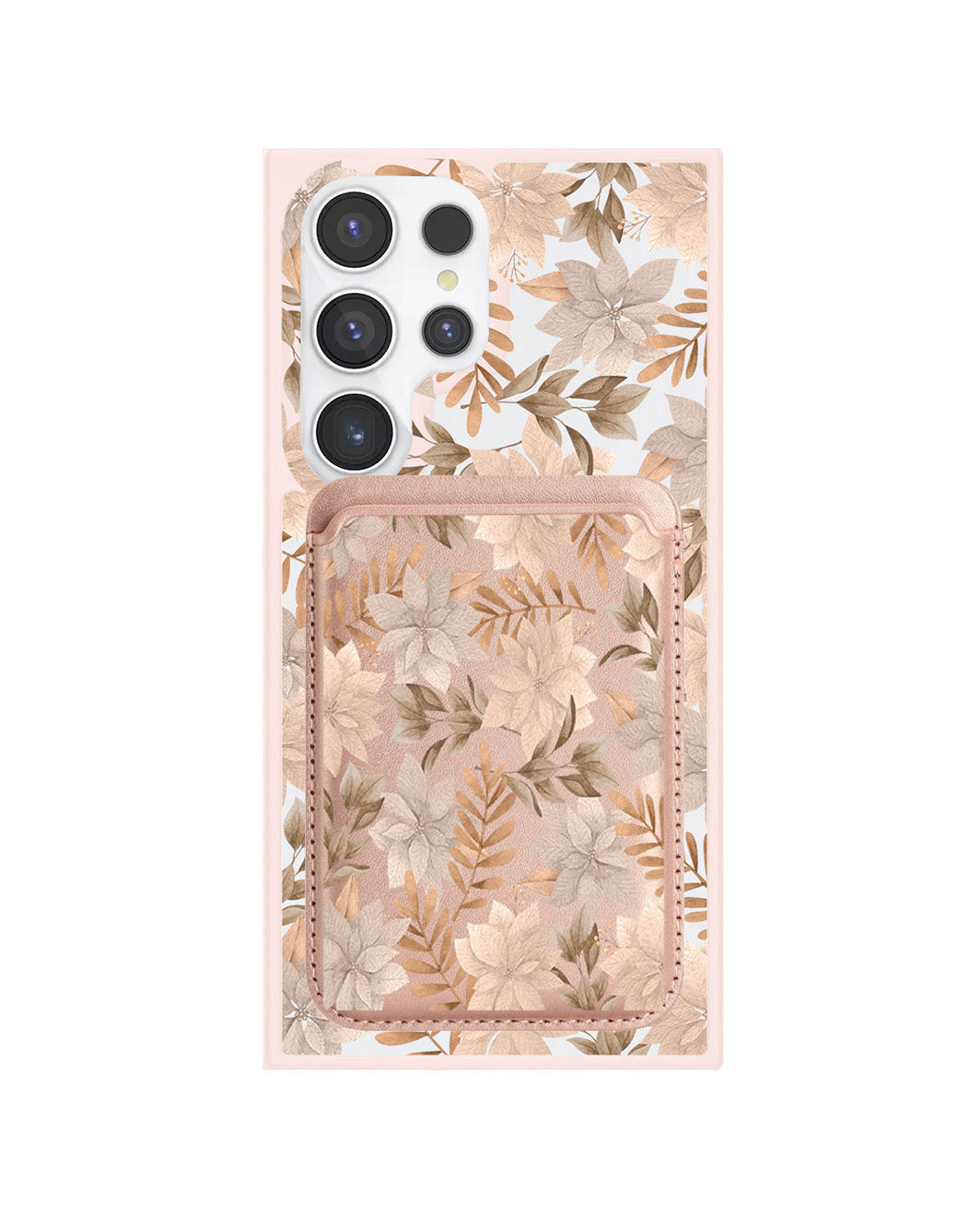Android Magnetic Wallet Case - Rustic Lily