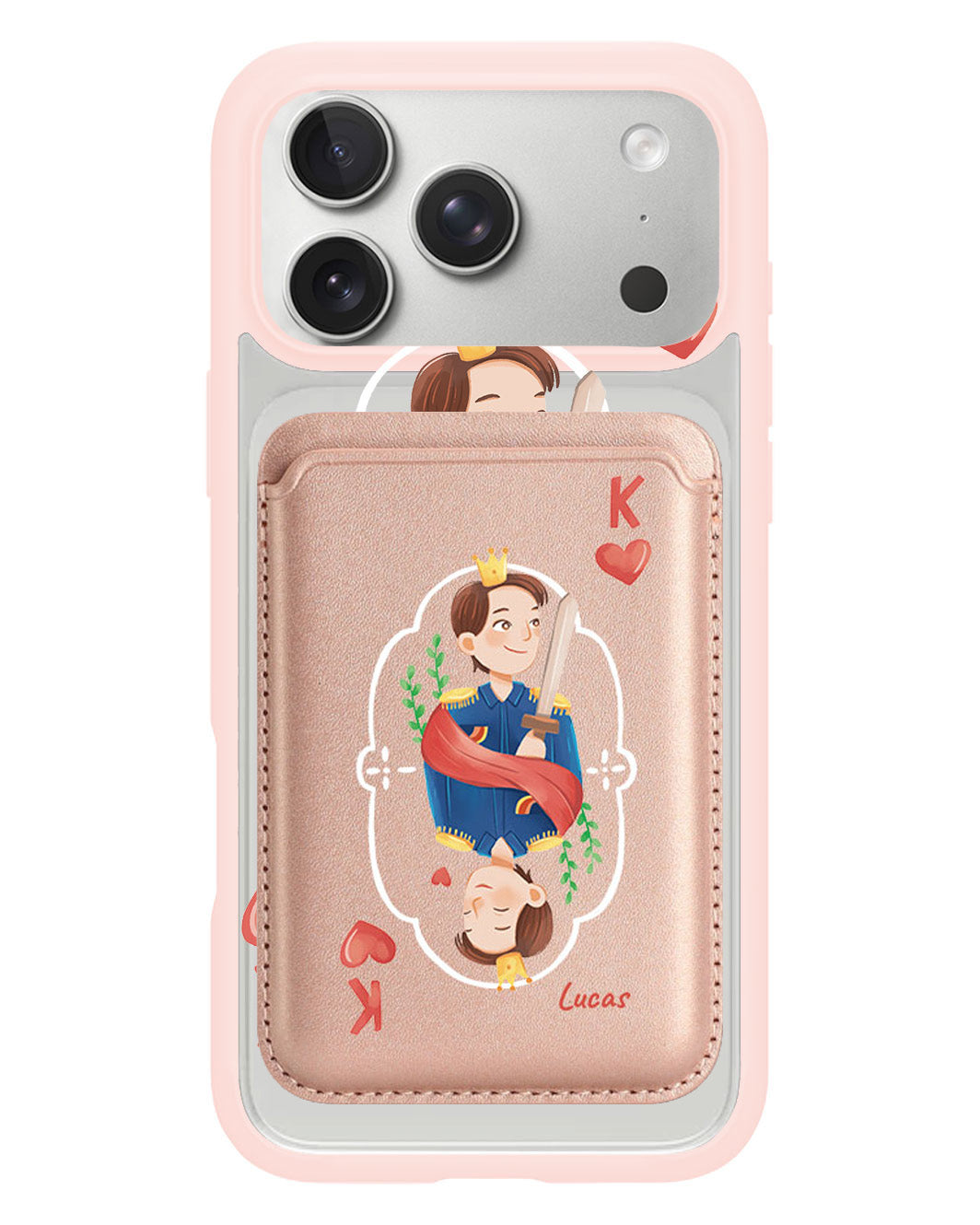 iPhone Magnetic Wallet Case - King (Couple Case)