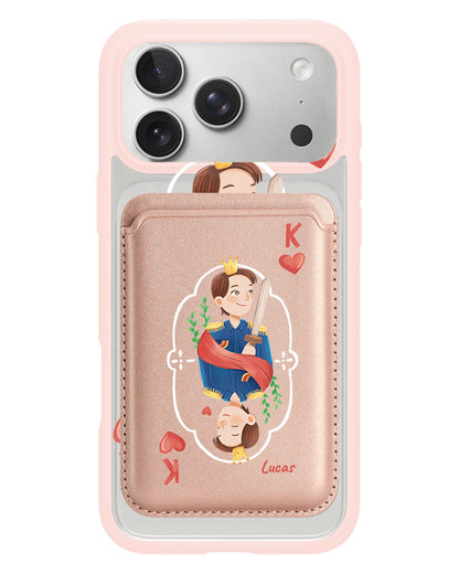 iPhone Magnetic Wallet Case - King (Couple Case)