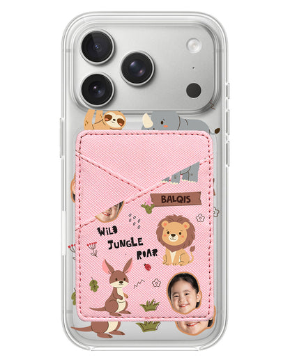 iPhone Phone Wallet Case - Face Grid Safari 3.0