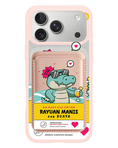 iPhone Magnetic Wallet Case - Cap Buaya