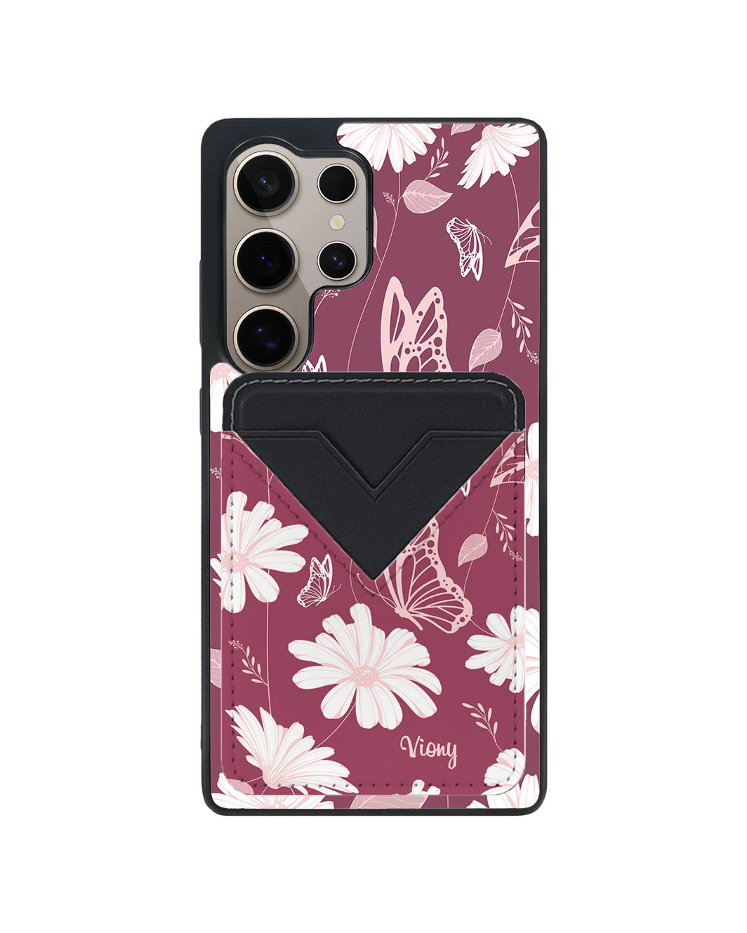 Android Avant Wallet Case - Butterfly & Daisy