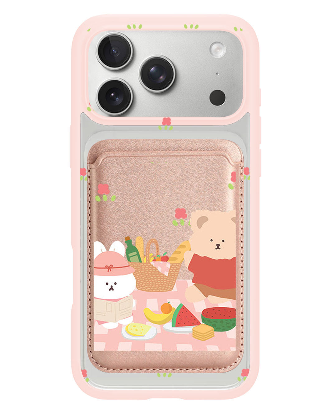 iPhone Magnetic Wallet Case - Picnic Pink