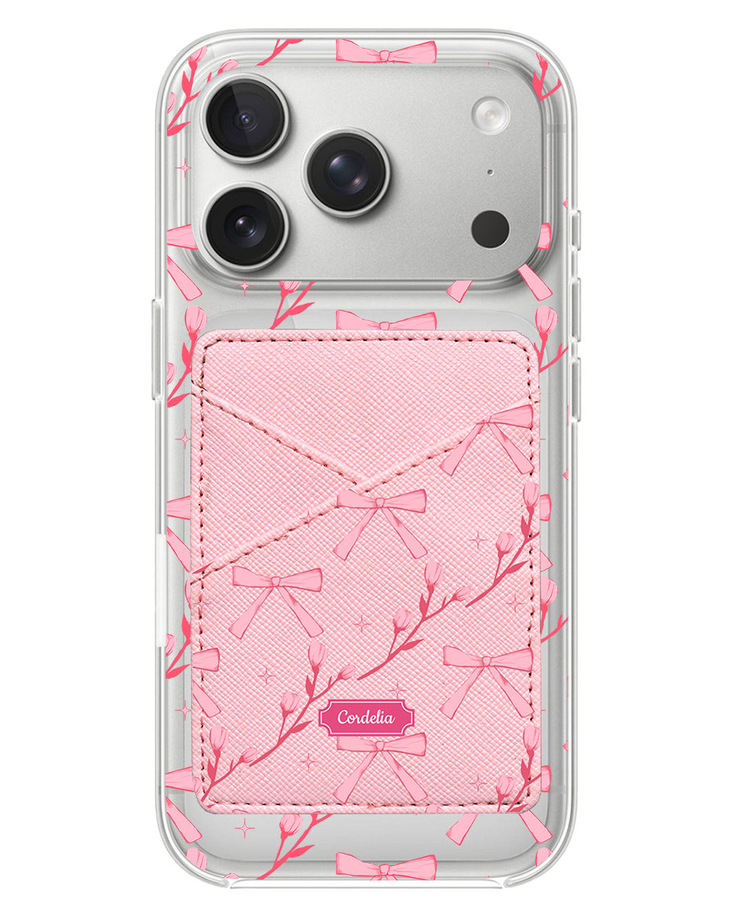iPhone Phone Wallet Case - Coquette Floral