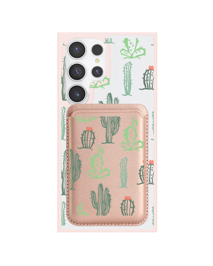Android Magnetic Wallet Case - Cactus