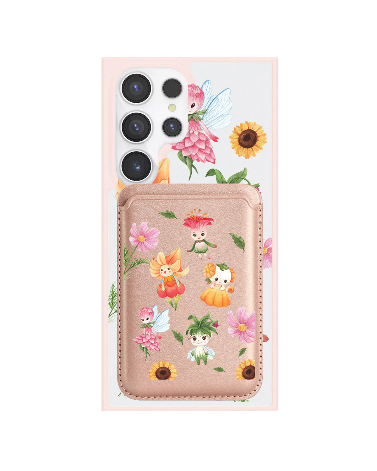 Android Magnetic Wallet Case - Magical Garden