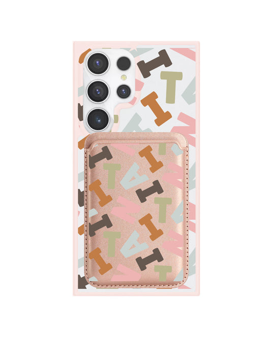 Android Magnetic Wallet Case - Scattered Monogram 4.0