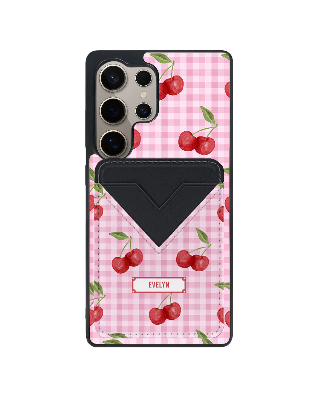 Android Avant Wallet Case - Cherry Tartan