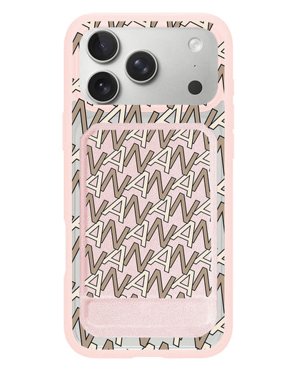 iPhone Magnetic Multifold Wallet - Initial Monogram 4.0
