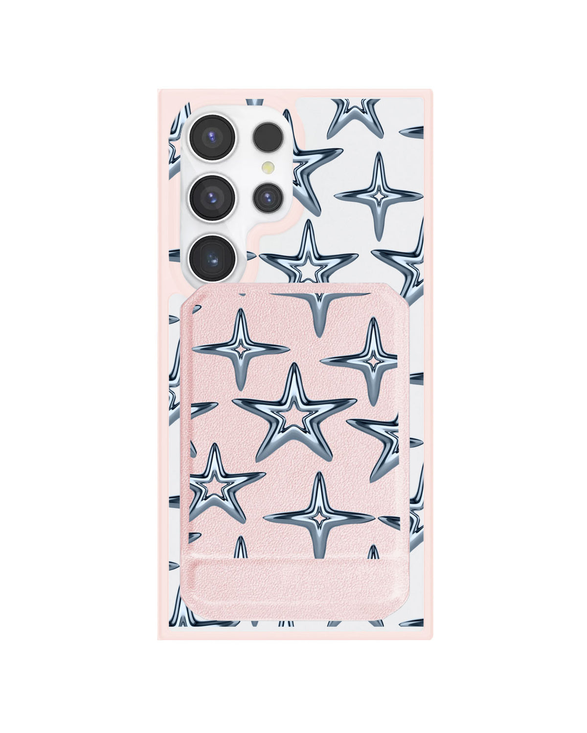 Android Magnetic Multifold Wallet - Chrome Star