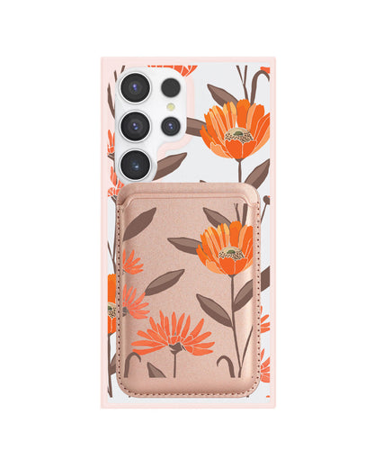 Android Magnetic Wallet Case - November Marigold