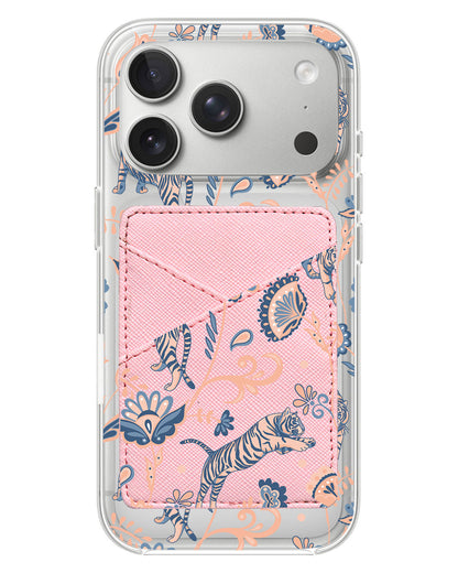 iPhone Phone Wallet Case - Tiger & Floral 5.0