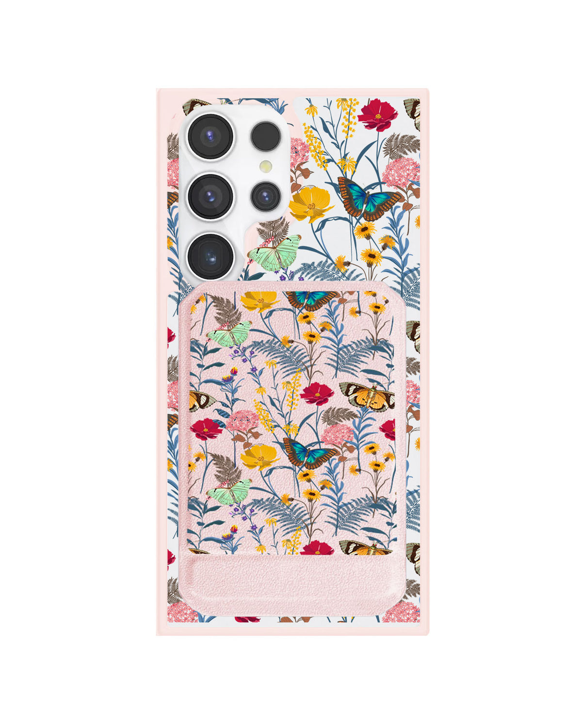Android Magnetic Multifold Wallet - Flora Magnolia