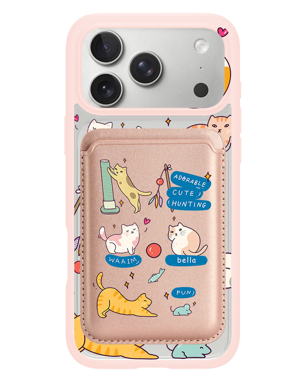 iPhone Magnetic Wallet Case - Playful Cat 2.0