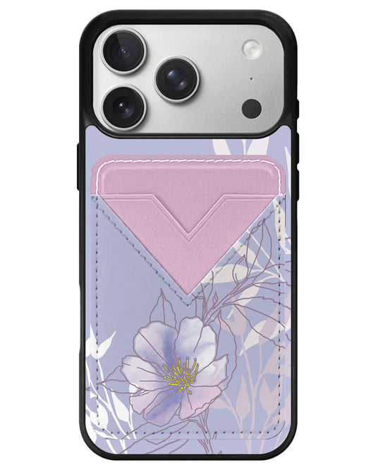 iPhone Avant Wallet Case - Purple Lily