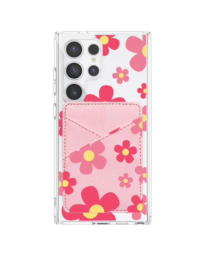 Android Phone Wallet Case - Daisy Blush