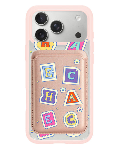 iPhone Magnetic Wallet Case - Adorable Monogram 3.0