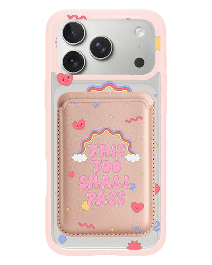iPhone Magnetic Wallet Case - This Too Shall Pass