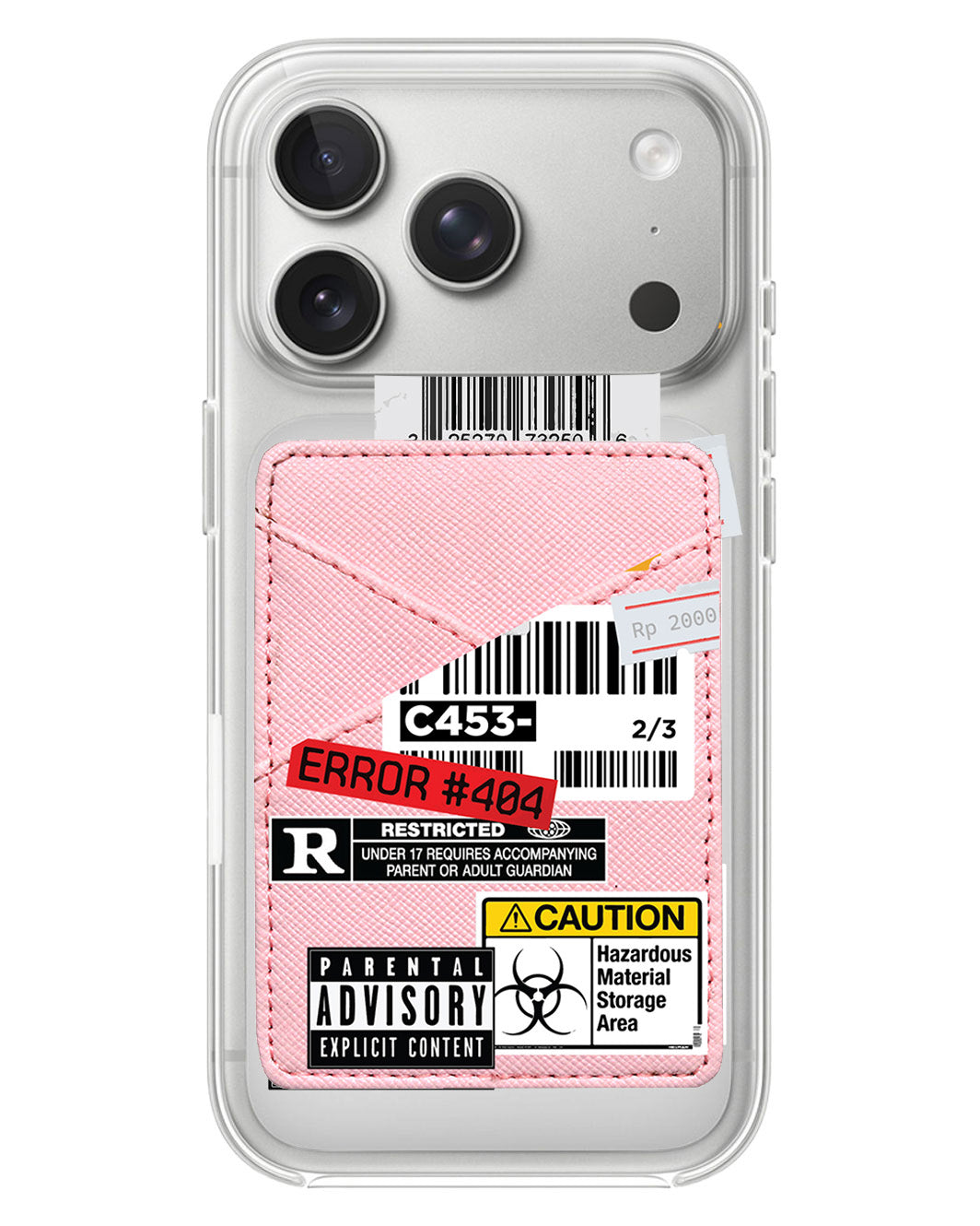 iPhone Phone Wallet Case - Label Sticker Pack