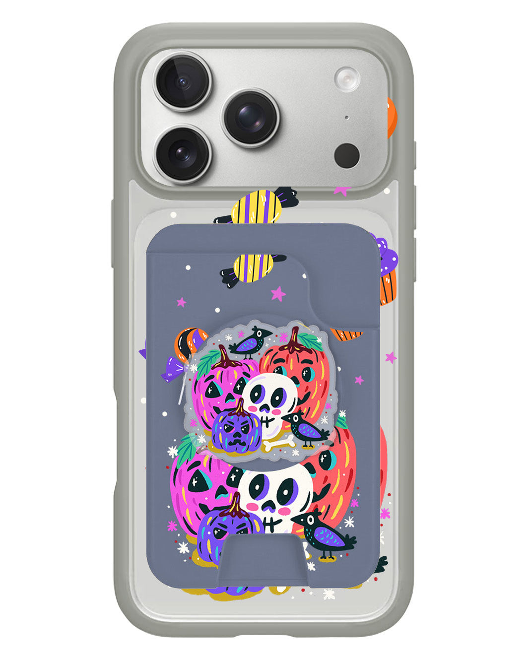 iPhone Magpop Wallet - Pumpkins Monster