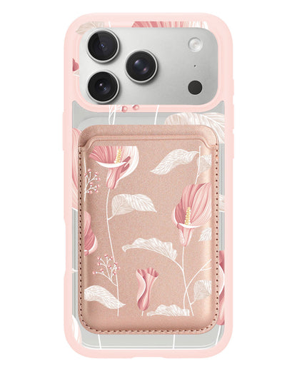 iPhone Magnetic Wallet Case - Easter Lily