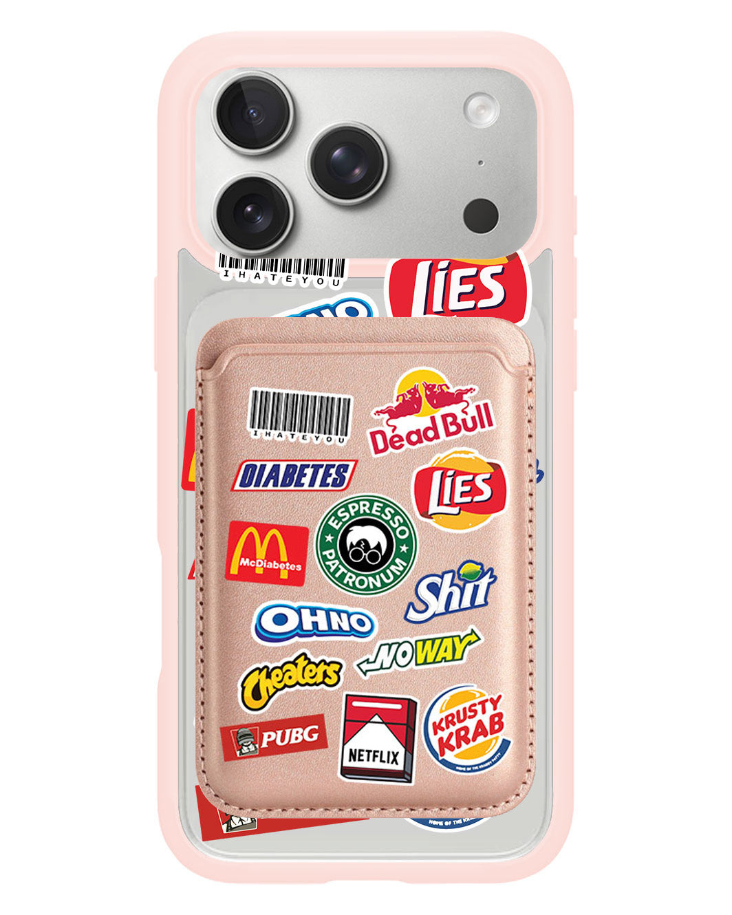 iPhone Magnetic Wallet Case - Food Parody