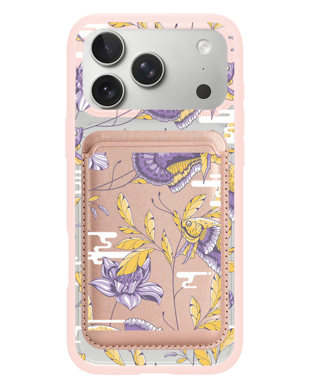 iPhone Magnetic Wallet Case - Fish & Floral 5.0