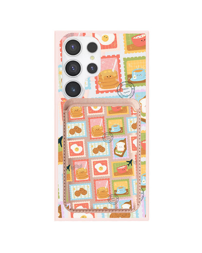 Android Magnetic Wallet Case - Breakfast Menu Stamps