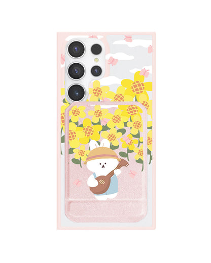Android Magnetic Multifold Wallet - Bunny Ukulele