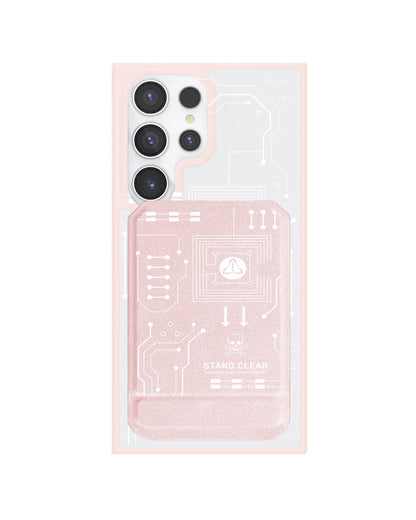 Android Magnetic Multifold Wallet - Circuit White