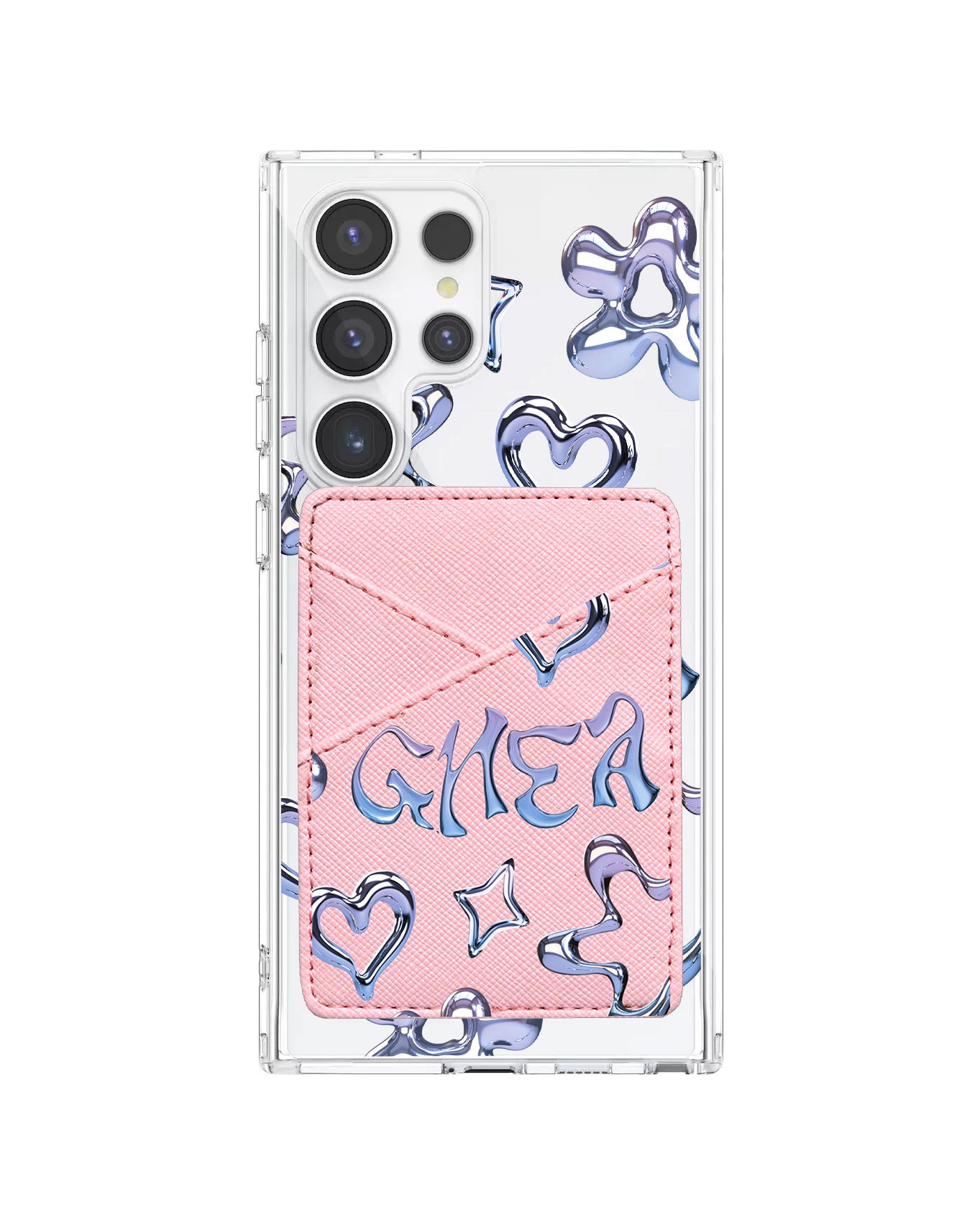 Android Phone Wallet Case - Chrome Monogram 1.0