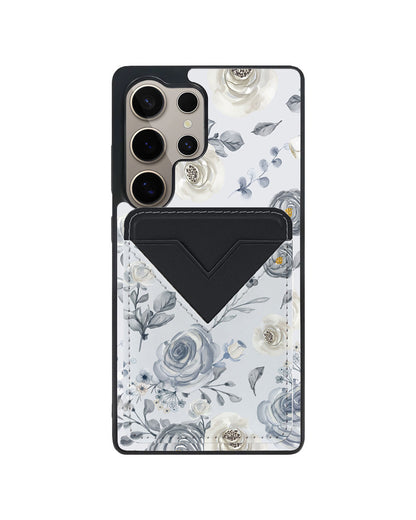 Android Avant Wallet Case - Blue Rose