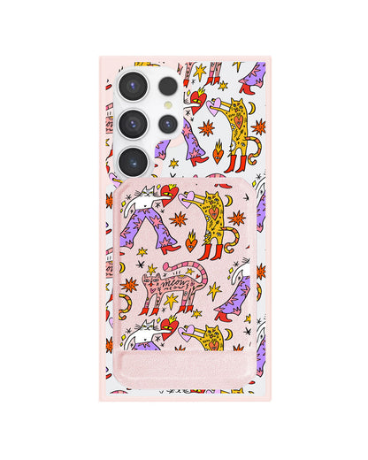 Android Magnetic Multifold Wallet - Meow