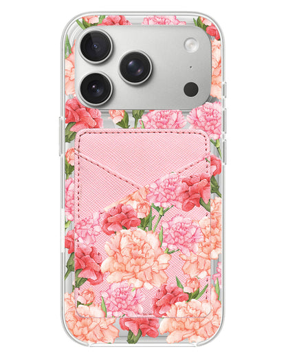 iPhone Phone Wallet Case - January Carnation