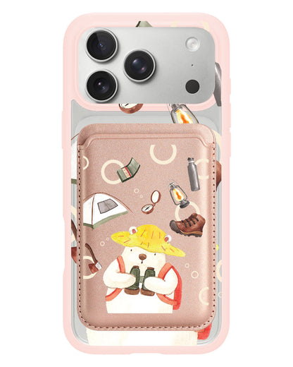 iPhone Magnetic Wallet Case - Advanture Of Bear
