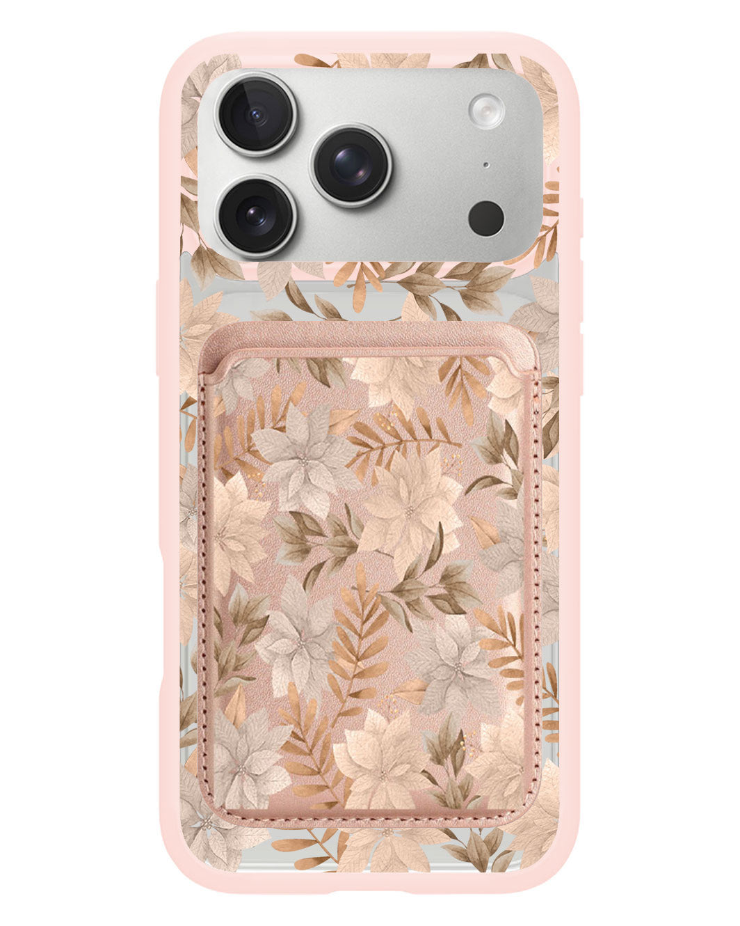 iPhone Magnetic Wallet Case - Rustic Lily