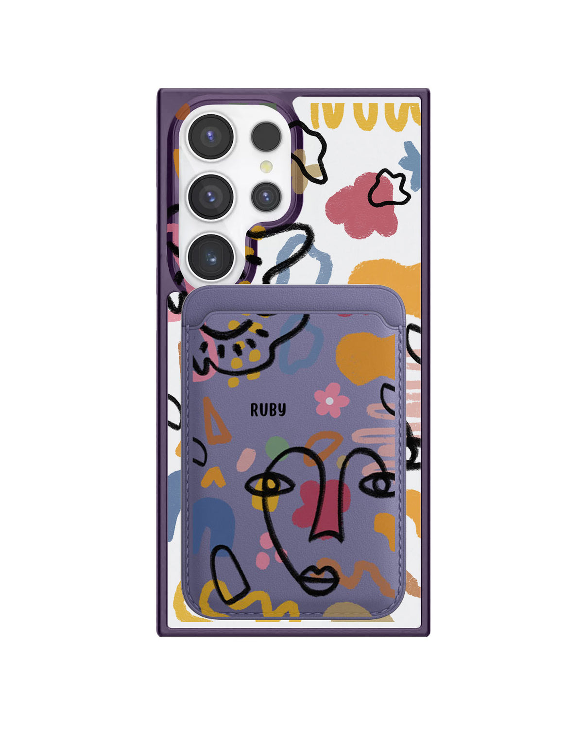 Android Magnetic Wallet Case - Abstract 4.0