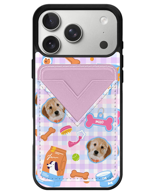 iPhone Avant Wallet Case - Pet Grid Puppy Sweet Treats