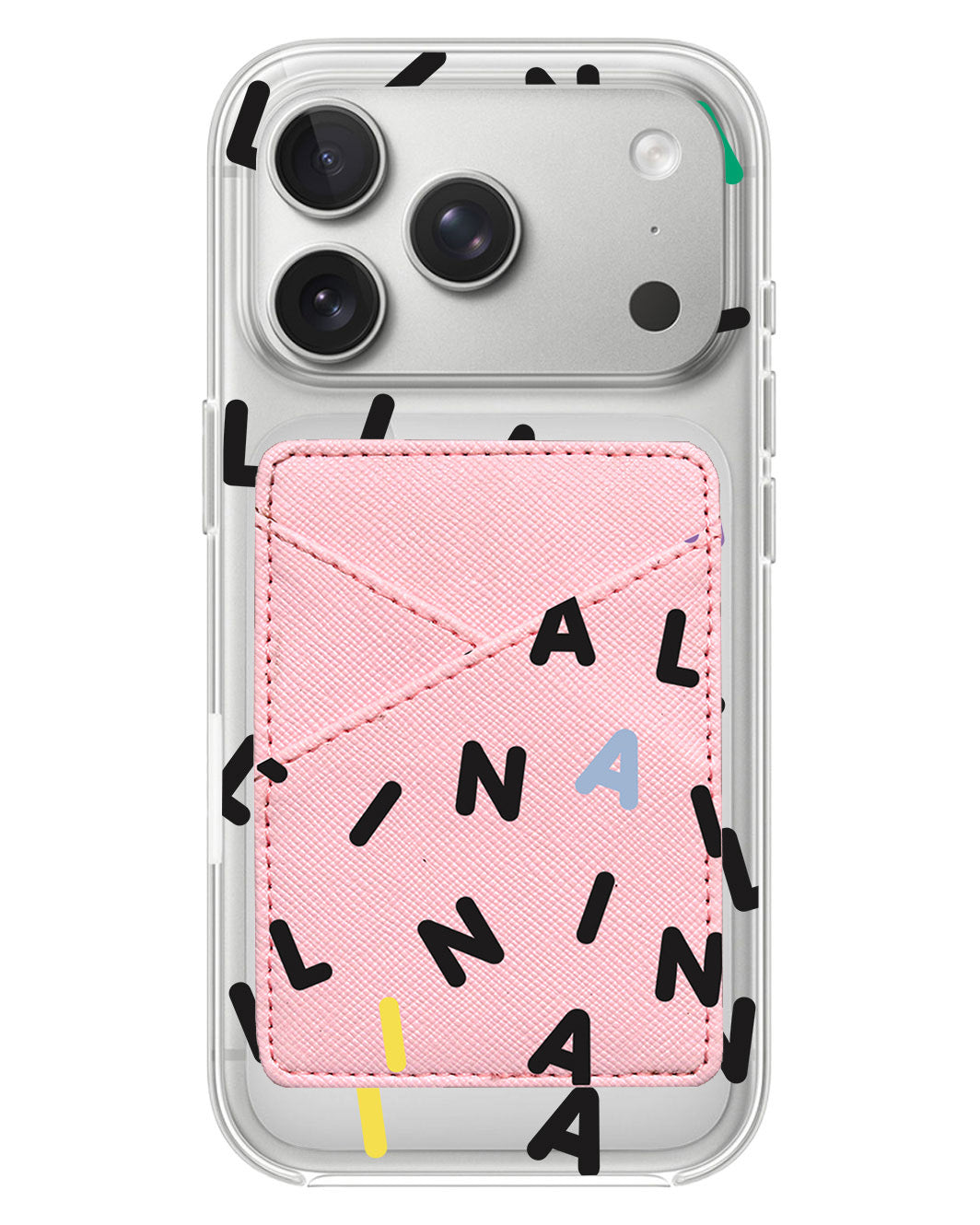 iPhone Phone Wallet Case - Monogram 2.0 Hitam