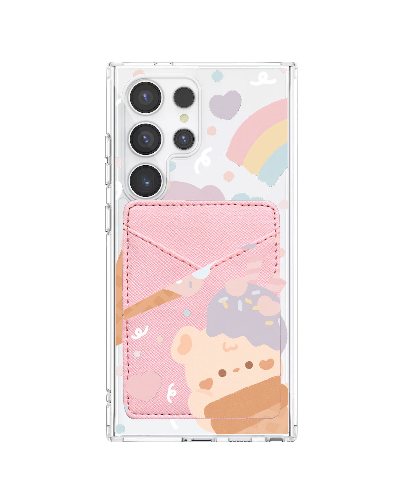 Android Phone Wallet Case - Ice Cream For Teddy