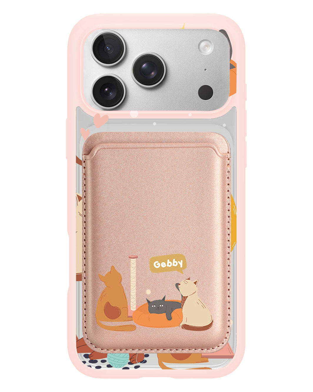 iPhone Magnetic Wallet Case - Playful Cat