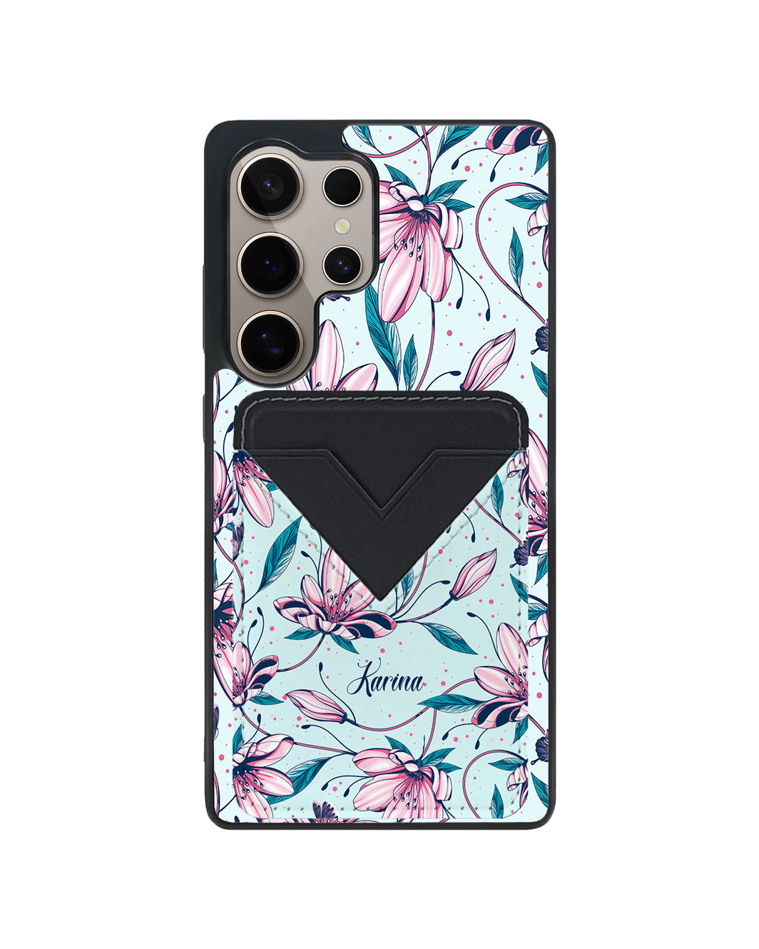 Android Avant Wallet Case - Pink Tulip