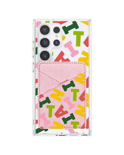 Android Phone Wallet Case - Scattered Monogram 3.0