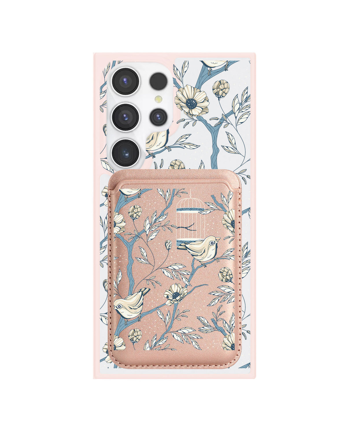 Android Magnetic Wallet Case - Lovebird 9.0