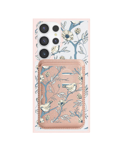 Android Magnetic Wallet Case - Lovebird 9.0